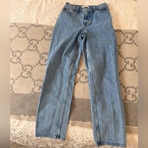 Abercrombie & Fitch Light 90s Straight Ultra High Rise Curve Love Jeans, 29/8R